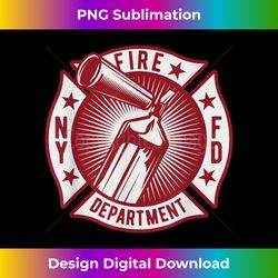 NY Fire Department Firefighter Design Fireman 1 - Modern Sublimation PNG File
