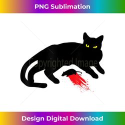 Black Cat Killer Instincts Dead Mouse Punk Goth - Premium Sublimation Digital Download