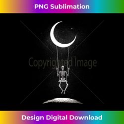 Skeleton Moon Swing Rock On Band s Rock And Roll Graphic 1 - Aesthetic Sublimation Digital File