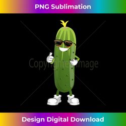 Funny Cucumber Designs For Dancing Food Love Pickle - PNG Transparent Sublimation File