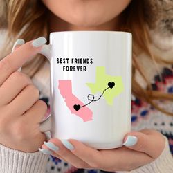Long Distance Mug, Long Distance Friendship, Long Distance, Long Distance Gift, Long Distance Friend, Best Friends Mug,