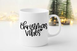 christmas vibes mug & coaster gift set xmas holiday winter friend gifts keepsake