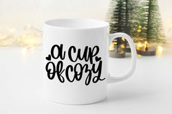 cup of cozy christmas mug and coaster gift set xmas holiday winter friends gifts