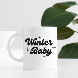 Winter Baby Mug, Cute Christmas Coffee Mug, 11oz Mug, Cute Christmas Gift, Coffee Lovers Christmas Mug, Gifts for Friend