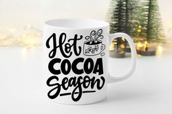 hot cocoa mug & coaster gift set christmas xmas birthday coffee gift keepsake