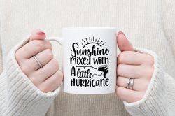 sarcastic mug and coaster gift set sunshine mixed with a little hurricane gifts