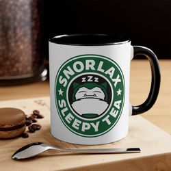 snorlax mug,, snorlax, anime mug, anime gifts, anime merch, snorlax coffee cup, cute gift, funny gift, kawaii gift