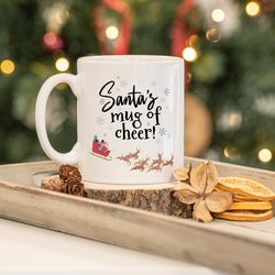 christmas mug, christmas eve, christmas gift, mug of cheer, christmas mugs, winter mug, holiday mug, gifts for her, chri