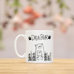 dada bear mug, dad mug, dada bear, daddy mug, gift for daddy, baby shower gift, baby shower, baby shower gifts, fathers