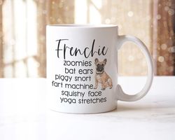 frenchie mug & coaster gift set frenchie french bull dog nicknames mug cup bulldog birthday gift