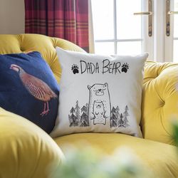 Dada Bear Cushion, dad Gift, Dada Bear, Home Decor, Gift for Dad, Fathers day gift CUSH013
