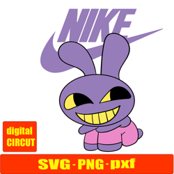 jax from the amazing digital circus nike png,jax png, nike logo png, jax png, nike png - download file