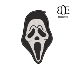 Scream Mask Embroidery designs, Halloween embroidery design, Machine embroidery, Embroidery pattern, instant download