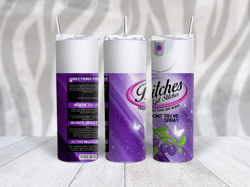 New Bitches get Stitches PNG 20oz Standard Skinny Tumbler Image - Purple Streaks