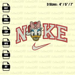 Nike Donald Daisy Santa Christmas Embroidery Design, Christmas Embroidery File, Instant Download