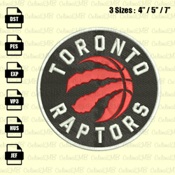 Toronto Raptors Embroidery Design, NBA Embroidery File, Instant Download