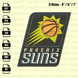 Phoenix Suns Embroidery Design, NBA Embroidery File, Instant Download