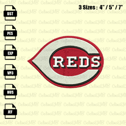 Cincinnati Reds Embroidery Design, MLB Embroidery File, Instant Download