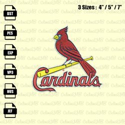 St. Louis Cardinals Embroidery Design, MLB Embroidery File, Instant Download