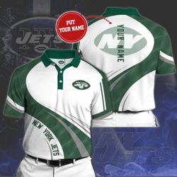 Limited Edition Custom NY Jets 135 Polo Shirt - Show Team Spirit