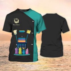 Stylish 3D Cleaning T Shirts for Women: Trendy Custom Maid Uniforms