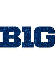 big ten glitter logo penn state colors