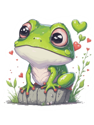 minimal cute baby frog