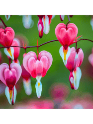 Realistic Bleeding Heart Blossom Special Focused