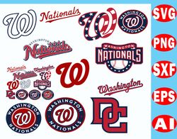 Washington Nationals Bundle SVG, Washington Nationals SVG, MLB SVG PNG DXF EPS Digital File