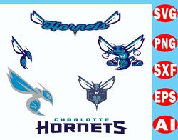 Charlotte Hornets Logo SVG - Hornets SVG Cut Files - Hornets PNG Logo - NBA Logo
