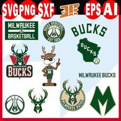 11 Milwaukee Bucks Logo, Milwaukee Bucks SVG, Milwaukee Bucks New Logo, Bucks Symbol, NBA Teams Logo