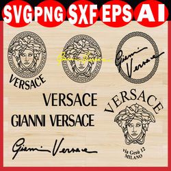 Versace Logo Bundle Svg, Versace Svg, Gianni Versace Svg