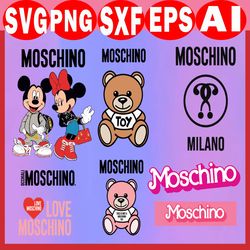 Moschino Bear Logo Svg, Moschino Svg, Moschino Bear Svg, Mickey Minnie Moschino