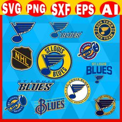 St Louis Blues Svg Bundle, St Louis, Blues SVG Files, NHL Svg, NHL Svg,Dxf Cutting Files