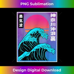 Great Wave Kanagawa Retro Japanese 90s Vaporwave Aesthetic - Bohemian Sublimation Digital Download - Spark Your Artistic Genius