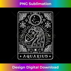 Aquarius Tarot Art  Aquarius Zodiac Sign  Birthday Month Long Sleeve - Bohemian Sublimation Digital Download - Spark Your Artistic Genius