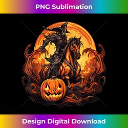 Halloween Scary Pumpkin Headless Horseman Western Cowboy - Artisanal Sublimation PNG File - Crafted for Sublimation Excellence