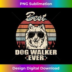 Japanese Spitz Best Dog Walker Ever Funny Quote Vintage Tank Top - Sublimation-Optimized PNG File - Spark Your Artistic Genius