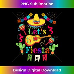 Cinco De Mayo Mexican Guitar Cactus Lets Fiesta Party - Sublimation-Optimized PNG File - Striking & Memorable Impressions