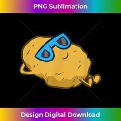 Potato With Sunglasses Vegan Vegetarian Relaxing Potato - Classic Sublimation PNG File - Chic, Bold, and Uncompromising