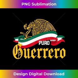 Guerrero Mexico Puro Guerrero Yellow Eagle Flag - Edgy Sublimation Digital File - Reimagine Your Sublimation Pieces