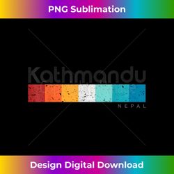 Kathmandu Nepal Retro style Vintage Design - Artisanal Sublimation PNG File - Crafted for Sublimation Excellence