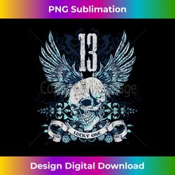 Awesome Grunge 13 Years Old Thirteen Lucky Birthday - Chic Sublimation Digital Download - Ideal for Imaginative Endeavors