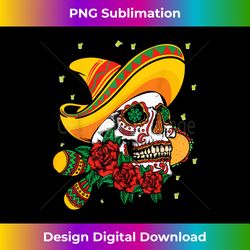 Fiesta Dia De Los Muertos Taco Tequila Happy Cinco De Mayo - Minimalist Sublimation Digital File - Lively and Captivating Visuals