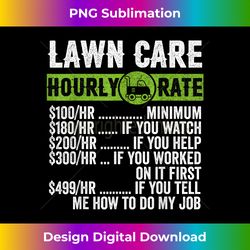 funny vintage landscaper law mowing tee hourly rate mens - innovative png sublimation design - chic, bold, and uncompromising