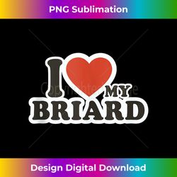 I-LOVE Pet Dog Dog-breed Briard Tank Top - Futuristic PNG Sublimation File - Chic, Bold, and Uncompromising