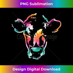 Cow Art Head Gift Watercolor - Luxe Sublimation PNG Download - Rapidly Innovate Your Artistic Vision