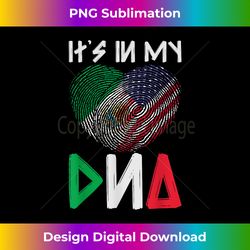 dna usa flag american mexican flag fingerprint mexico - crafted sublimation digital download - striking & memorable impressions