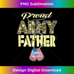 Mens Proud Army Father US Flag Camo Dog Tags Pride Military Dad - Innovative PNG Sublimation Design - Striking & Memorable Impressions