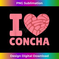 I Love Concha Mexican Sweet Bun Heart Concha - Timeless PNG Sublimation Download - Ideal for Imaginative Endeavors